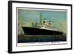 American Export Lines, Dampfer S.S. Independence-null-Framed Giclee Print
