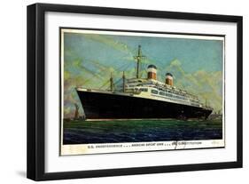 American Export Lines, Dampfer S.S. Independence-null-Framed Premium Giclee Print