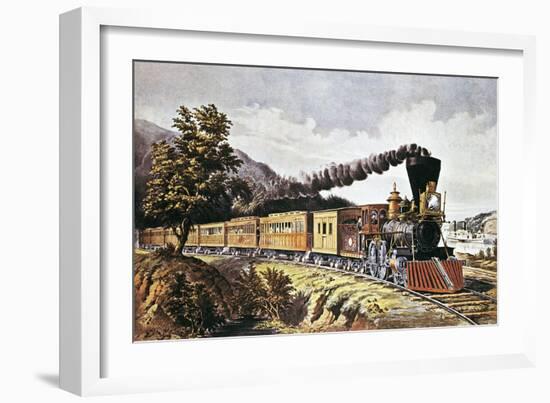 American Express Train, United States, 19th Century-null-Framed Giclee Print