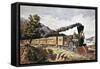 American Express Train, United States, 19th Century-null-Framed Stretched Canvas