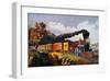 American Express Train-Currier & Ives-Framed Premium Giclee Print