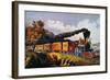 American Express Train-Currier & Ives-Framed Giclee Print