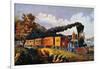 American Express Train-Currier & Ives-Framed Giclee Print