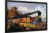 American Express Train-Currier & Ives-Framed Giclee Print