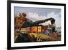 American Express Train-Currier & Ives-Framed Giclee Print