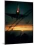 American F-102 Interceptor Fighters Flying Dawn Patrol Mission During Vietnam War-null-Mounted Photographic Print