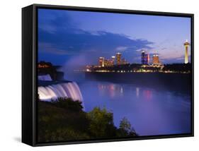 American Falls at Niagara Falls, Niagara Falls, New York State, USA-Richard Cummins-Framed Stretched Canvas