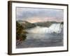 American Falls at Niagara from the Table Rock on the Canada Side, July 22, 1846-Michael Seymour-Framed Giclee Print