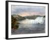 American Falls at Niagara from the Table Rock on the Canada Side, July 22, 1846-Michael Seymour-Framed Giclee Print