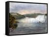 American Falls at Niagara from the Table Rock on the Canada Side, July 22, 1846-Michael Seymour-Framed Stretched Canvas