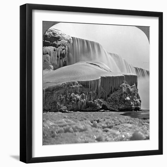 American Falls, Niagara Falls, in Winter, New York, USA-null-Framed Photographic Print