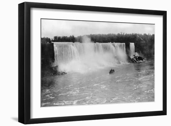 American Falls, Niagara Falls, New York, USA, C1930s-Marjorie Bullock-Framed Giclee Print