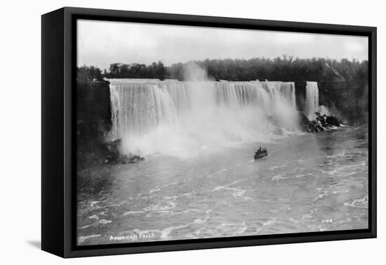 American Falls, Niagara Falls, New York, USA, C1930s-Marjorie Bullock-Framed Stretched Canvas