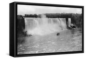 American Falls, Niagara Falls, New York, USA, C1930s-Marjorie Bullock-Framed Stretched Canvas