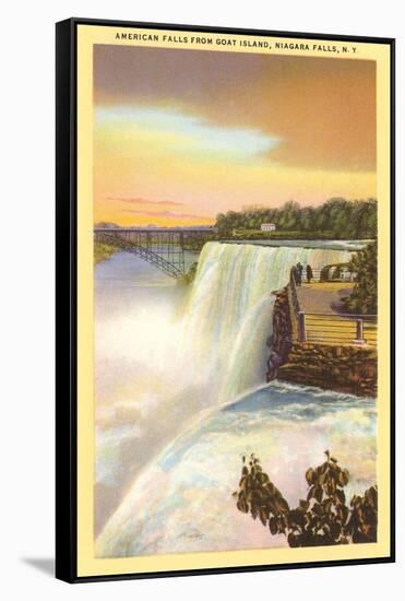 American Falls, Niagara Falls, New York-null-Framed Stretched Canvas