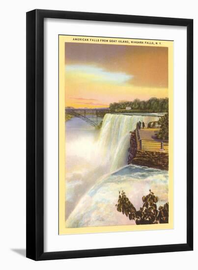 American Falls, Niagara Falls, New York-null-Framed Art Print