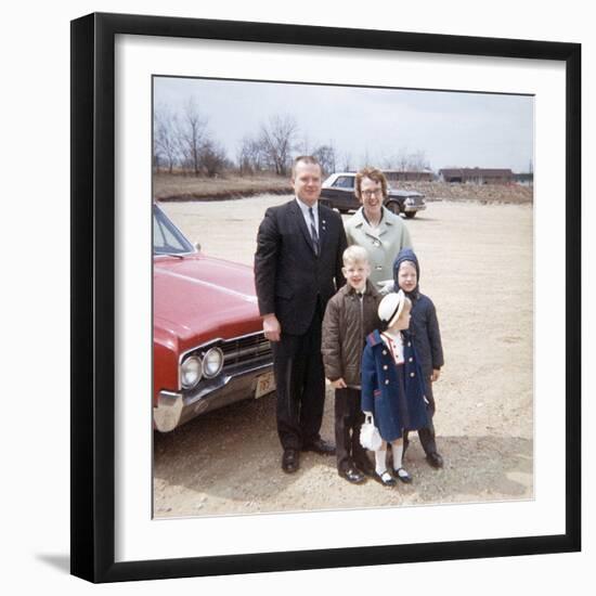 American Family Portrait, Ca. 1966-null-Framed Photographic Print