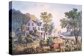 American Farm Scene, 1864-Frances Flora Bond Palmer-Stretched Canvas