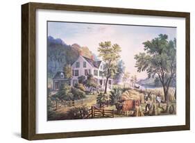 American Farm Scene, 1864-Frances Flora Bond Palmer-Framed Giclee Print