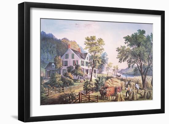 American Farm Scene, 1864-Frances Flora Bond Palmer-Framed Giclee Print