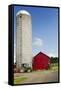 American Farm Scene-George Oze-Framed Stretched Canvas