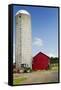 American Farm Scene-George Oze-Framed Stretched Canvas