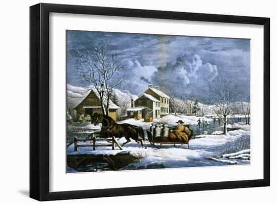 American Farm Scenes No. 4:-Currier & Ives-Framed Giclee Print