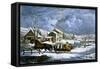 American Farm Scenes No. 4:-Currier & Ives-Framed Stretched Canvas