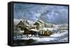 American Farm Scenes No. 4:-Currier & Ives-Framed Stretched Canvas