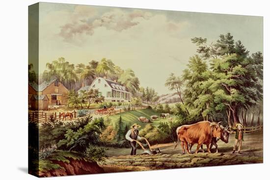 American Farm Scenes, Pub. by Currier and Ives, New York-Frances Flora Bond Palmer-Stretched Canvas