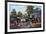 American Farm Yard in the Morning, 1857-Currier & Ives-Framed Giclee Print