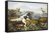 American Field Sports, a Chance For Both Barrels-Currier & Ives-Framed Stretched Canvas