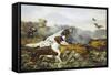 American Field Sports, a Chance For Both Barrels-Currier & Ives-Framed Stretched Canvas