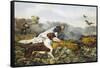 American Field Sports, a Chance For Both Barrels-Currier & Ives-Framed Stretched Canvas