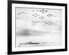 American Fighter Fly in Formation over the Uss Missouri During Surrender Ceremonies-null-Framed Photo