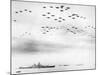 American Fighter Fly in Formation over the Uss Missouri During Surrender Ceremonies-null-Mounted Photo