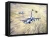 American Fighter Jets During Desert Storm-null-Framed Stretched Canvas