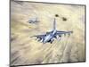 American Fighter Jets During Desert Storm-null-Mounted Giclee Print