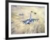 American Fighter Jets During Desert Storm-null-Framed Giclee Print