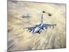 American Fighter Jets During Desert Storm-null-Mounted Giclee Print