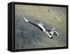 American Fighter Planes Flying over North Korea-null-Framed Stretched Canvas