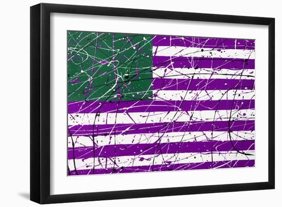 AMERICAN FLAG #3-JAMES MARTIN-Framed Art Print