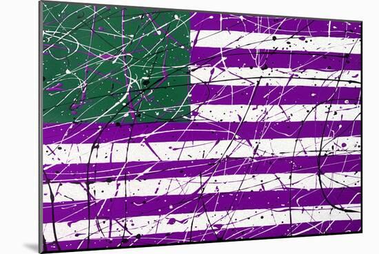 AMERICAN FLAG #3-JAMES MARTIN-Mounted Art Print