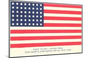 American Flag and Mottoes-null-Mounted Art Print