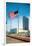 American Flag and United Nations Buildings, New York City-null-Framed Art Print