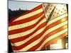 American Flag at Fisherman's Terminal, Seattle, Washington, Usa-William Sutton-Mounted Photographic Print