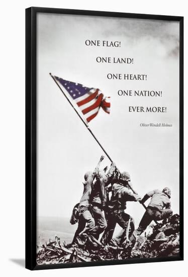 American Flag at Iwo Jima-null-Framed Poster