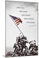 American Flag at Iwo Jima-null-Mounted Poster