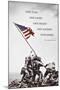 American Flag at Iwo Jima-null-Mounted Poster