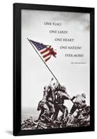 American Flag at Iwo Jima-null-Framed Poster